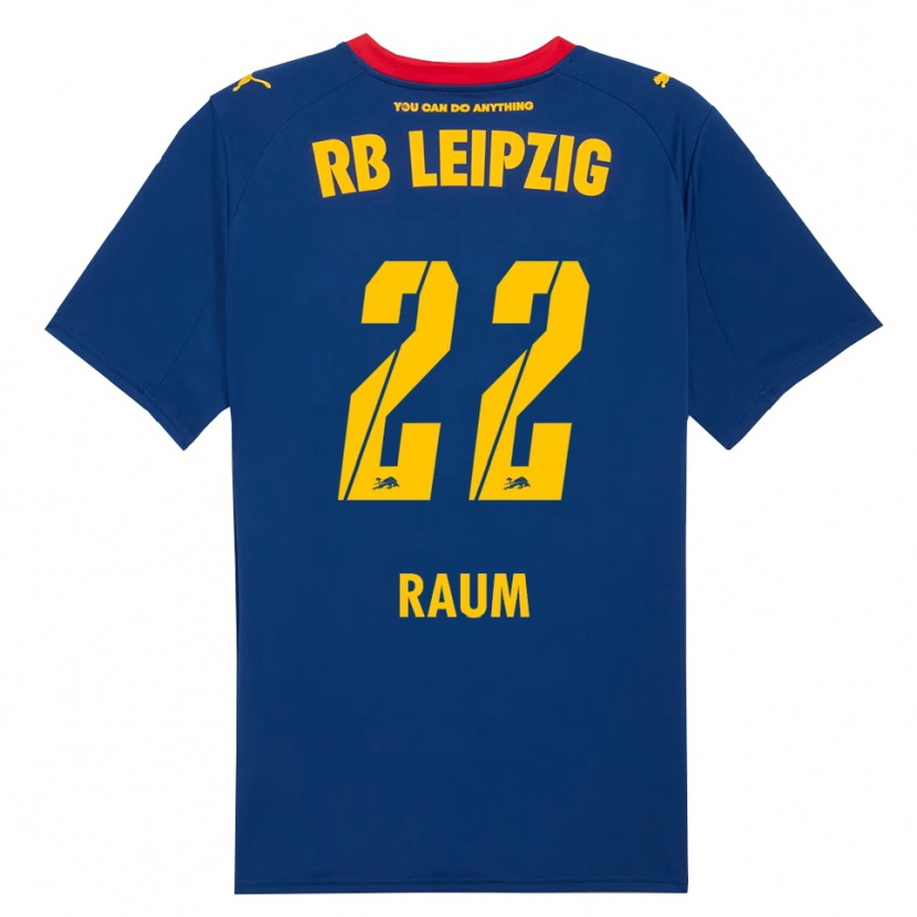 Danxen Femme Maillot David Raum #22 Marine Rouge Tenues Extérieur 2025/26 T-Shirt