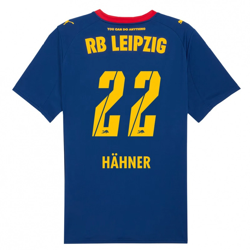 Danxen Femme Maillot Elian Hähner #22 Marine Rouge Tenues Extérieur 2025/26 T-Shirt