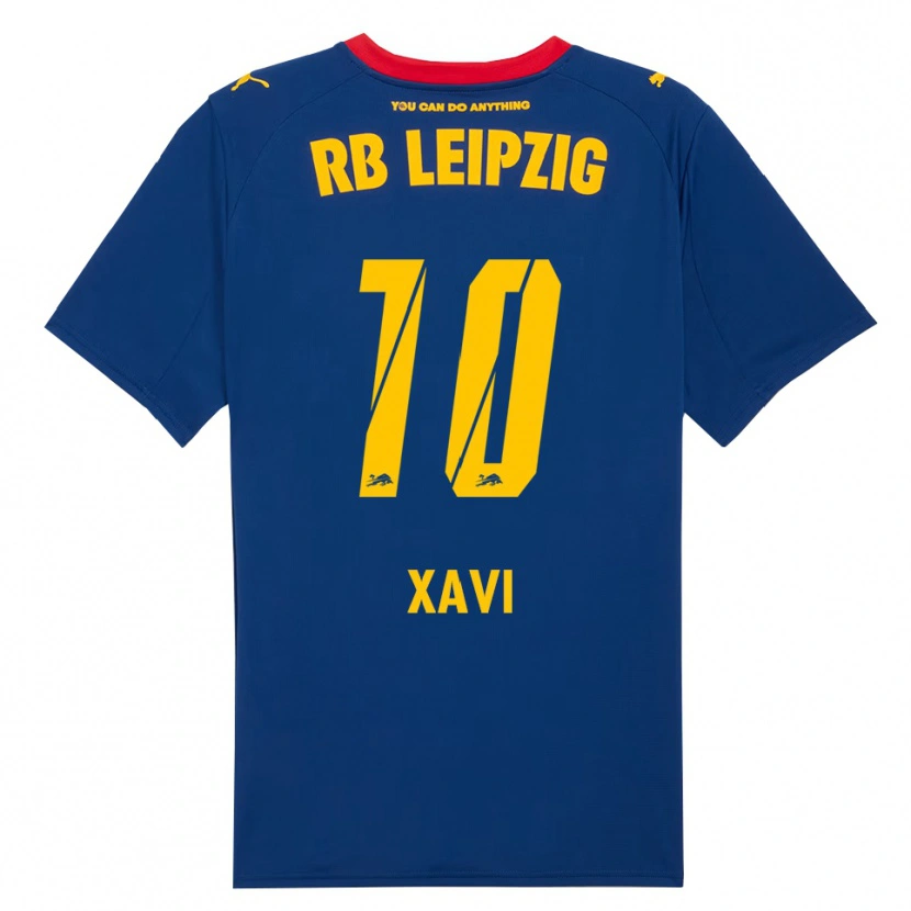 Danxen Femme Maillot Xavi Simons #10 Marine Rouge Tenues Extérieur 2025/26 T-Shirt