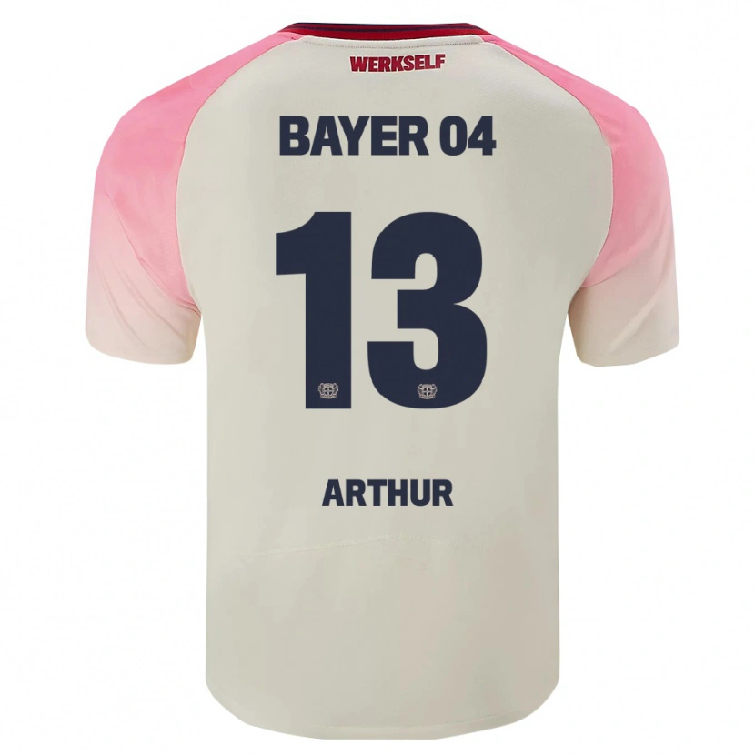Danxen Femme Maillot Arthur #13 Rose Blanc Cassé Tenues Extérieur 2025/26 T-Shirt