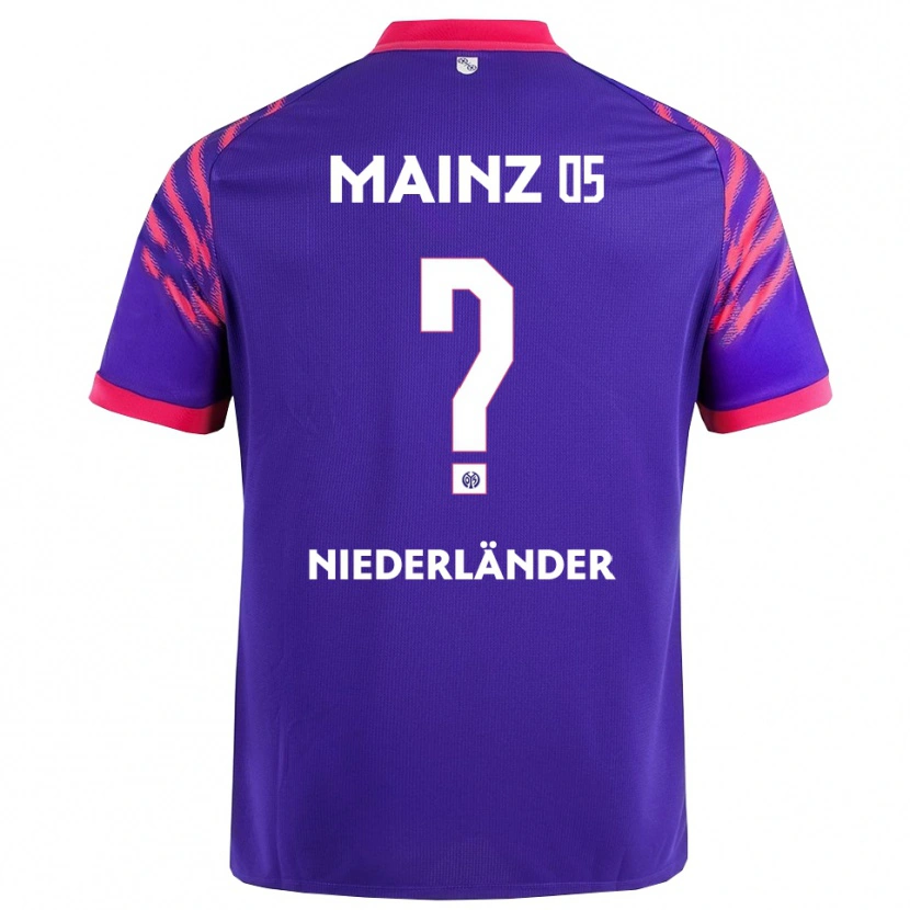 Danxen Femme Maillot Lennart Niederländer #0 Marine Rose Tenues Extérieur 2025/26 T-Shirt