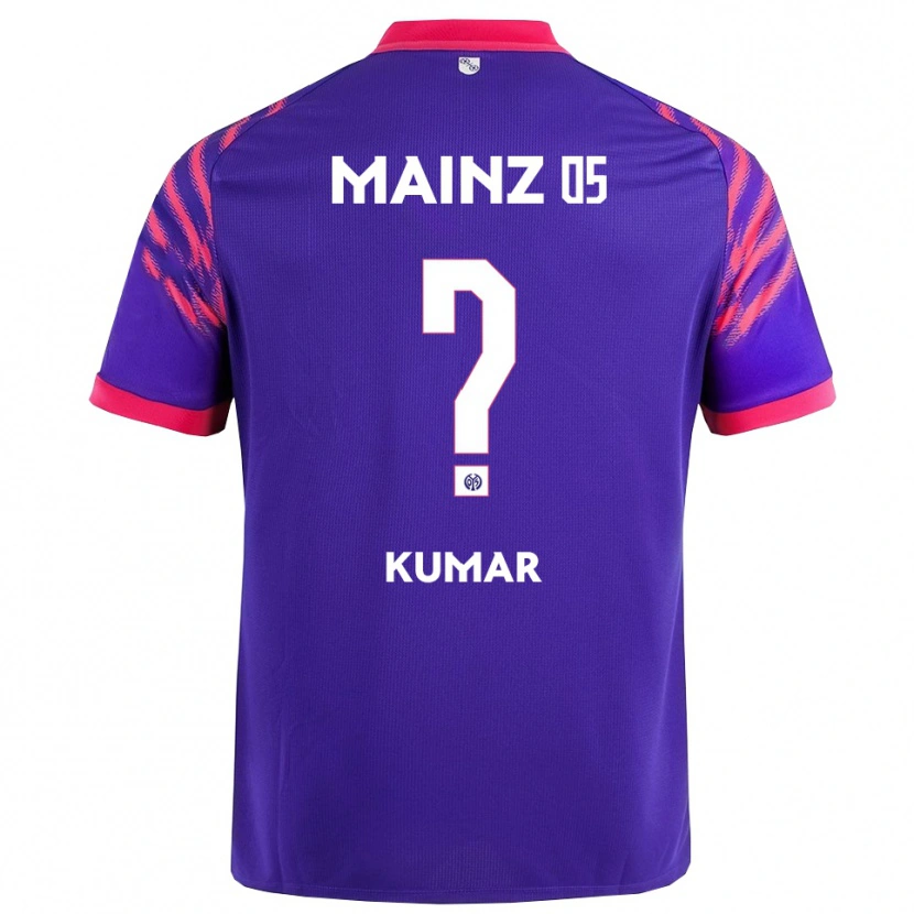 Danxen Femme Maillot Florian Kumar #0 Marine Rose Tenues Extérieur 2025/26 T-Shirt