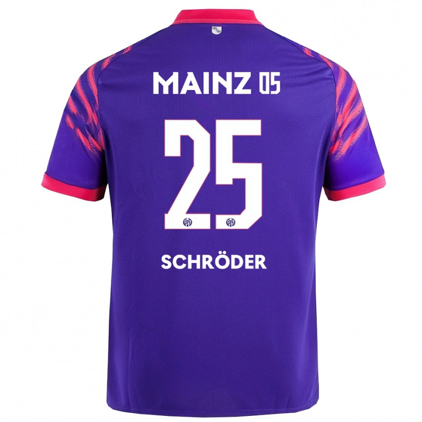 Danxen Femme Maillot Maxim Schröder #25 Marine Rose Tenues Extérieur 2025/26 T-Shirt