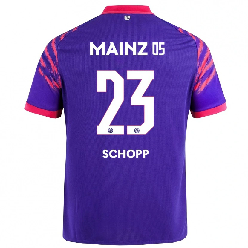 Danxen Femme Maillot Konstantin Schopp #23 Marine Rose Tenues Extérieur 2025/26 T-Shirt