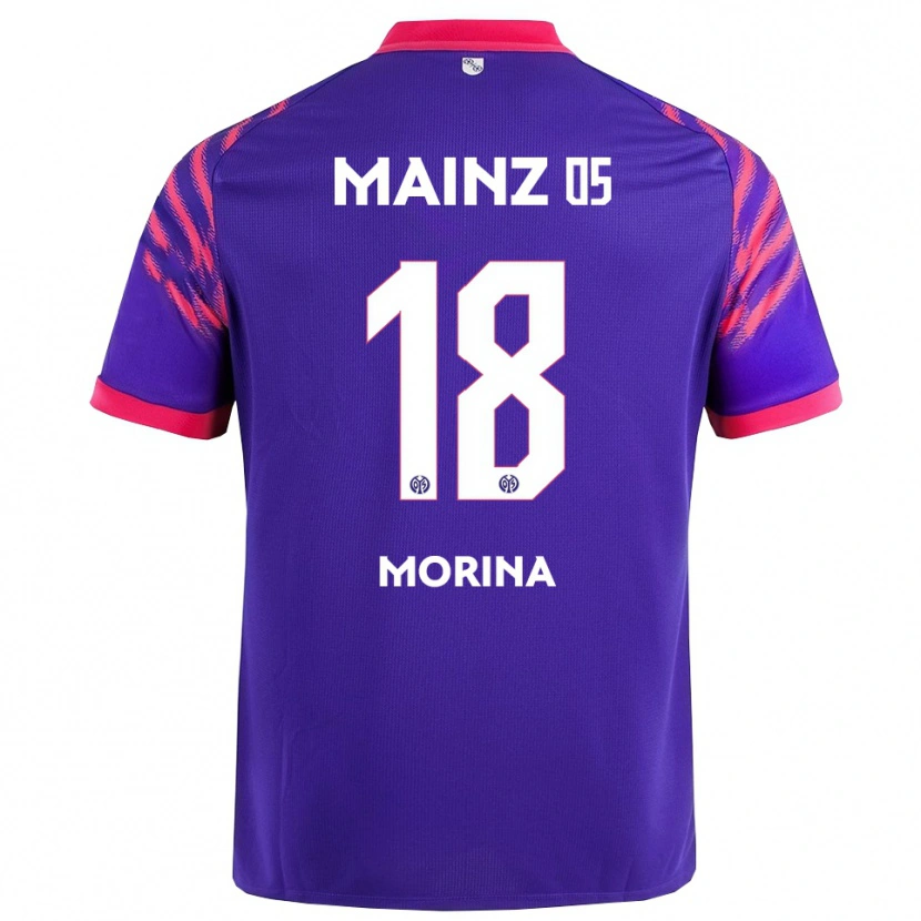 Danxen Femme Maillot Genti Morina #18 Marine Rose Tenues Extérieur 2025/26 T-Shirt