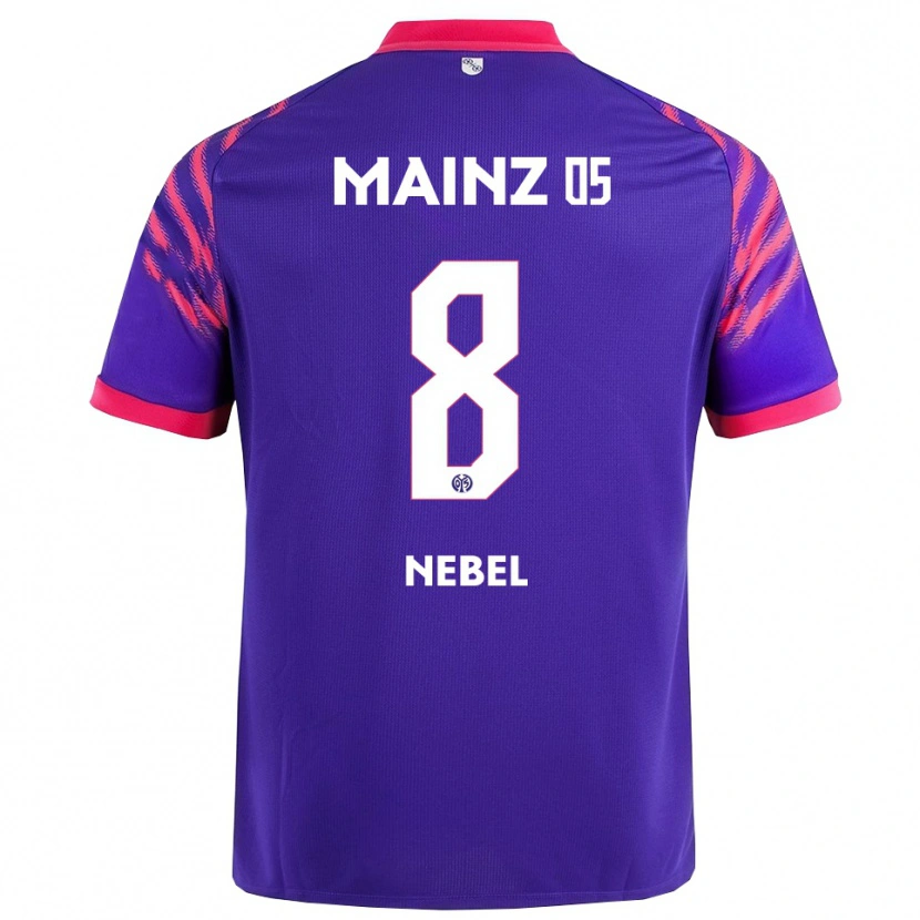 Danxen Femme Maillot Paul Nebel #8 Marine Rose Tenues Extérieur 2025/26 T-Shirt