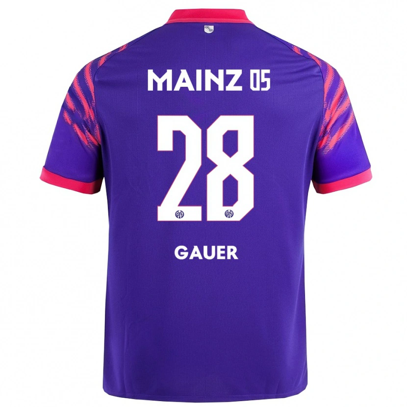 Danxen Femme Maillot Luke Gauer #28 Marine Rose Tenues Extérieur 2025/26 T-Shirt