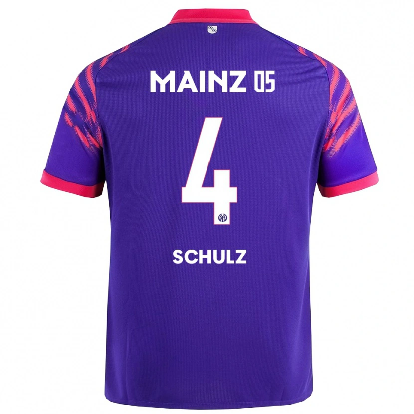 Danxen Femme Maillot Philipp Schulz #4 Marine Rose Tenues Extérieur 2025/26 T-Shirt