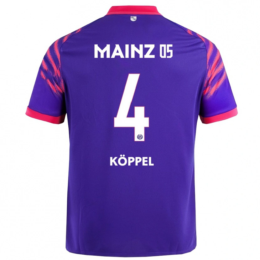Danxen Femme Maillot Domenic Köppel #4 Marine Rose Tenues Extérieur 2025/26 T-Shirt
