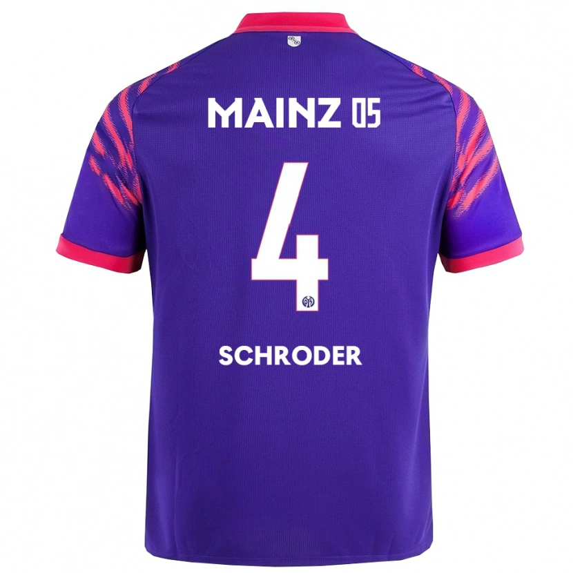 Danxen Femme Maillot Lara Schröder #4 Marine Rose Tenues Extérieur 2025/26 T-Shirt