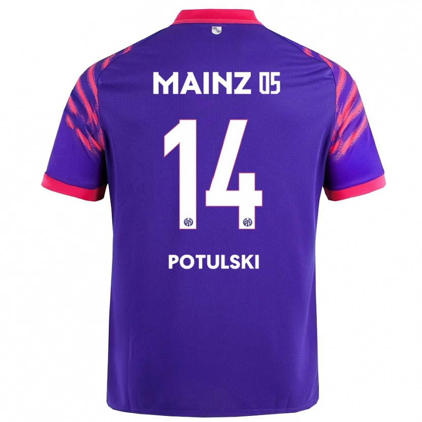 Danxen Femme Maillot Kacper Potulski #14 Marine Rose Tenues Extérieur 2025/26 T-Shirt