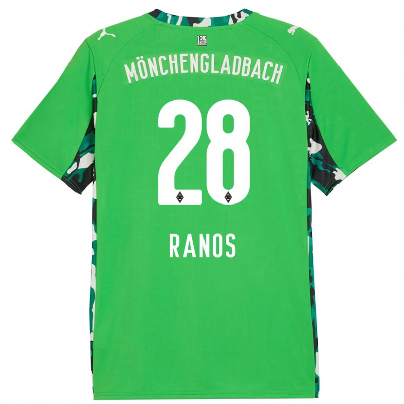 Danxen Femme Maillot Grant-Leon Ranos #28 Vert Noir Tenues Extérieur 2025/26 T-Shirt