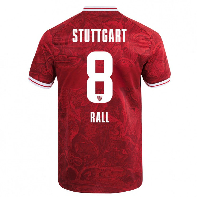 Danxen Femme Maillot Maximiliane Rall #8 Rouge Noir Tenues Extérieur 2025/26 T-Shirt