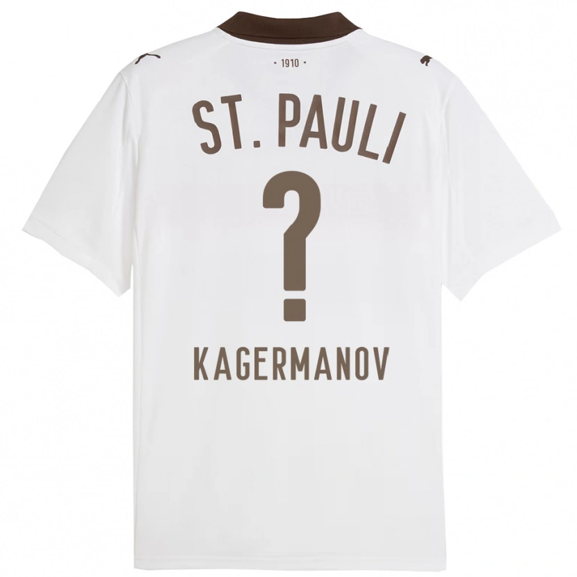 Danxen Femme Maillot Muslim Kagermanov #0 Blanc Rouge Tenues Extérieur 2025/26 T-Shirt