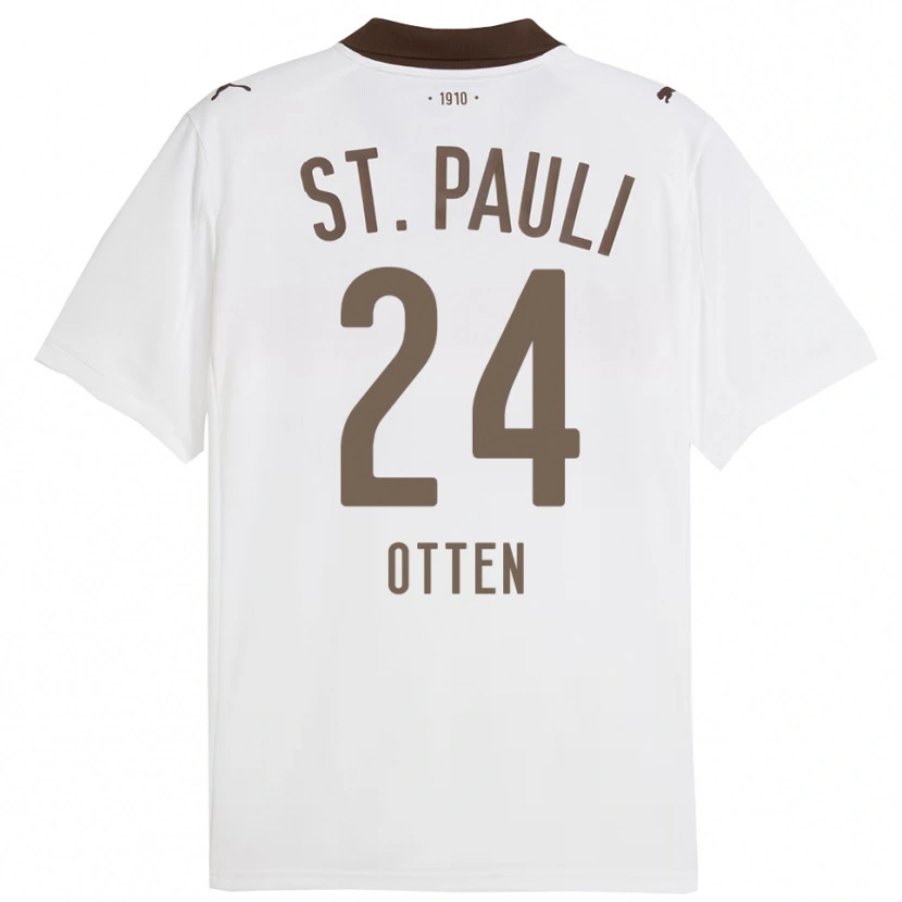 Danxen Femme Maillot Neo Otten #24 Blanc Rouge Tenues Extérieur 2025/26 T-Shirt