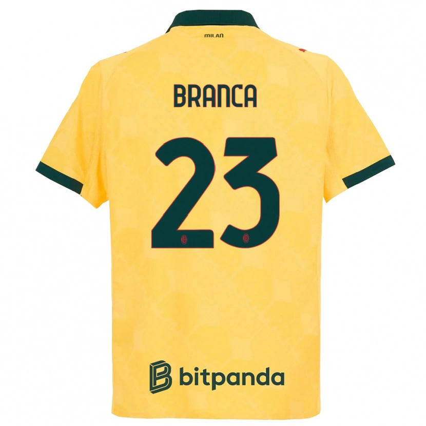 Danxen Femme Maillot Simone Branca #23 Jaune Noir Troisieme 2025/26 T-Shirt