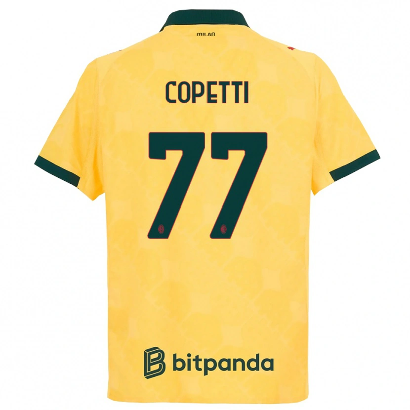 Danxen Femme Maillot Matilde Copetti #77 Jaune Noir Troisieme 2025/26 T-Shirt