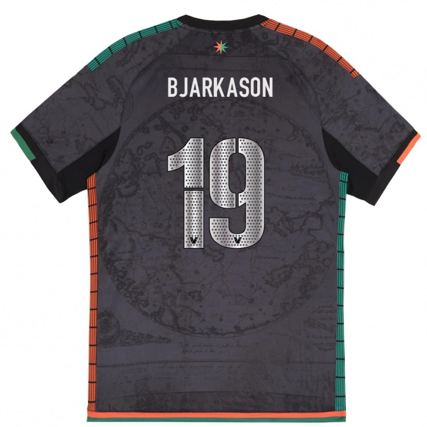 Danxen Enfant Maillot Bjarki Bjarkason #19 Gris Foncé Tenues Domicile 2025/26 T-Shirt