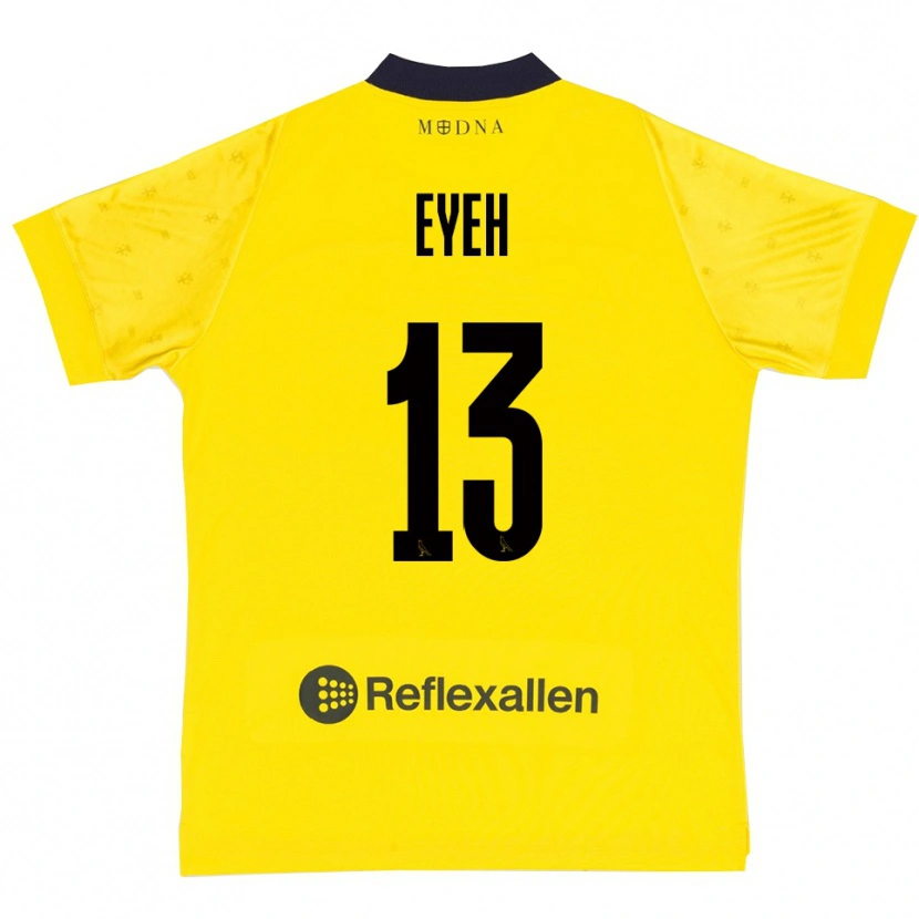 Danxen Enfant Maillot Nicholas Eyeh #13 Jaune Marine Tenues Domicile 2025/26 T-Shirt