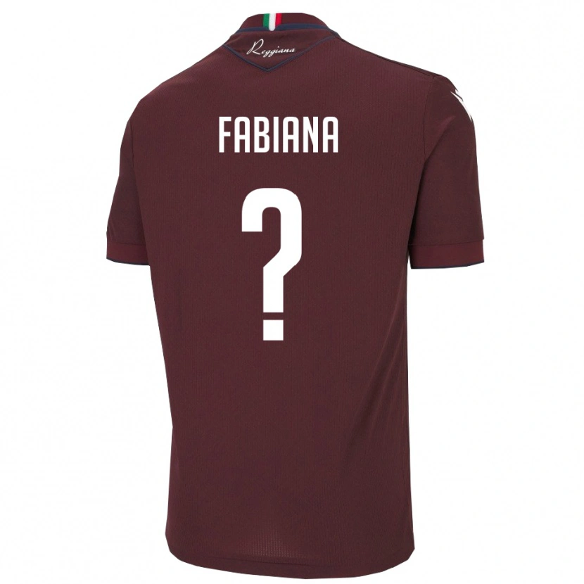 Danxen Enfant Maillot Bazzani Fabiana #0 Bourgogne Blanc Tenues Domicile 2025/26 T-Shirt