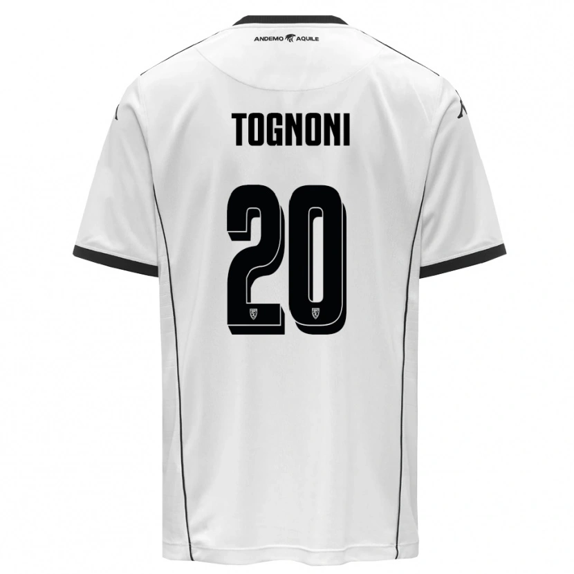 Danxen Enfant Maillot Thomas Tognoni #20 Blanc Noir Tenues Domicile 2025/26 T-Shirt