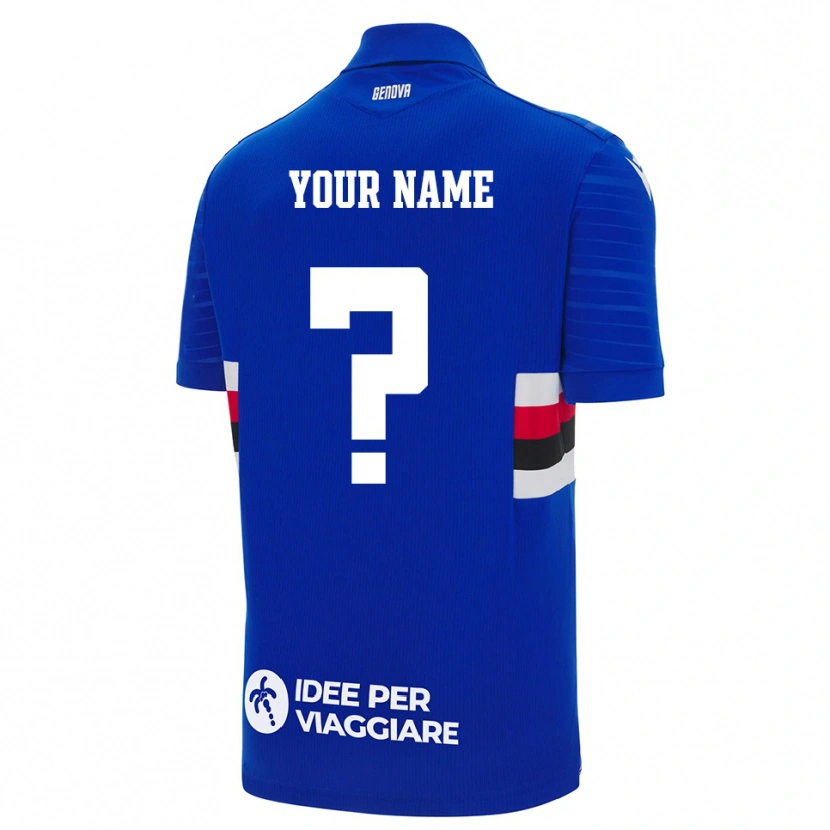 Danxen Enfant Maillot Votre Nom #0 Bleu Blanc Tenues Domicile 2025/26 T-Shirt