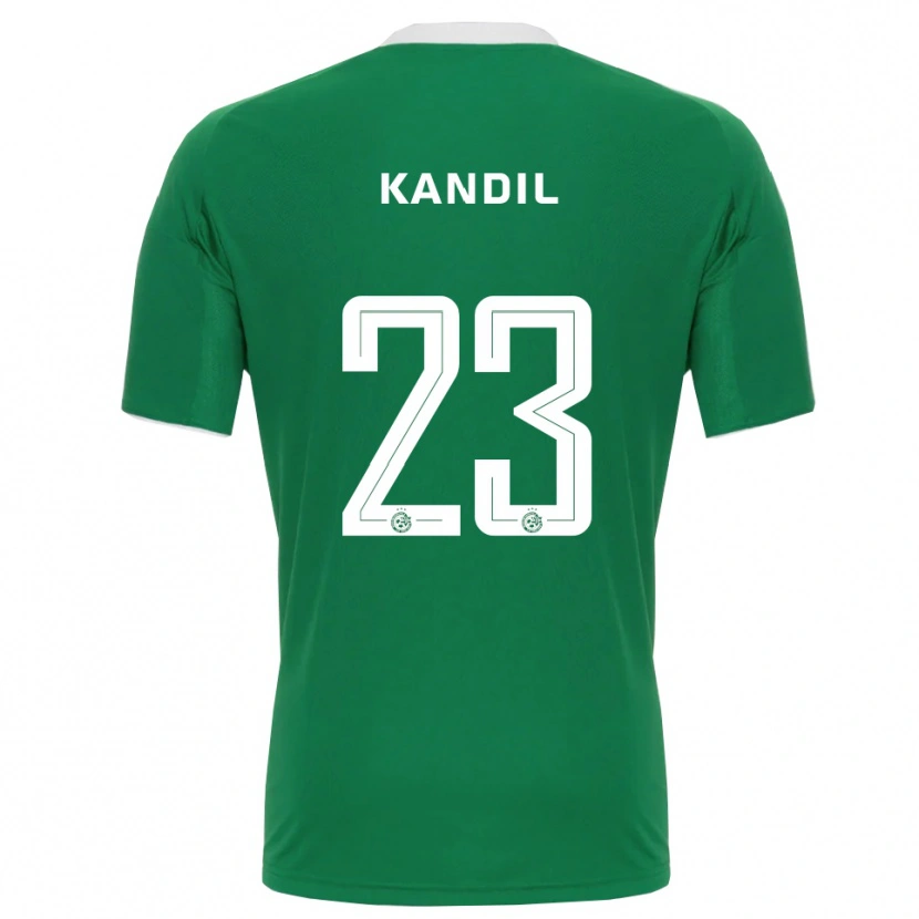 Danxen Enfant Maillot Maor Kandil #23 Vert Blanc Tenues Domicile 2025/26 T-Shirt