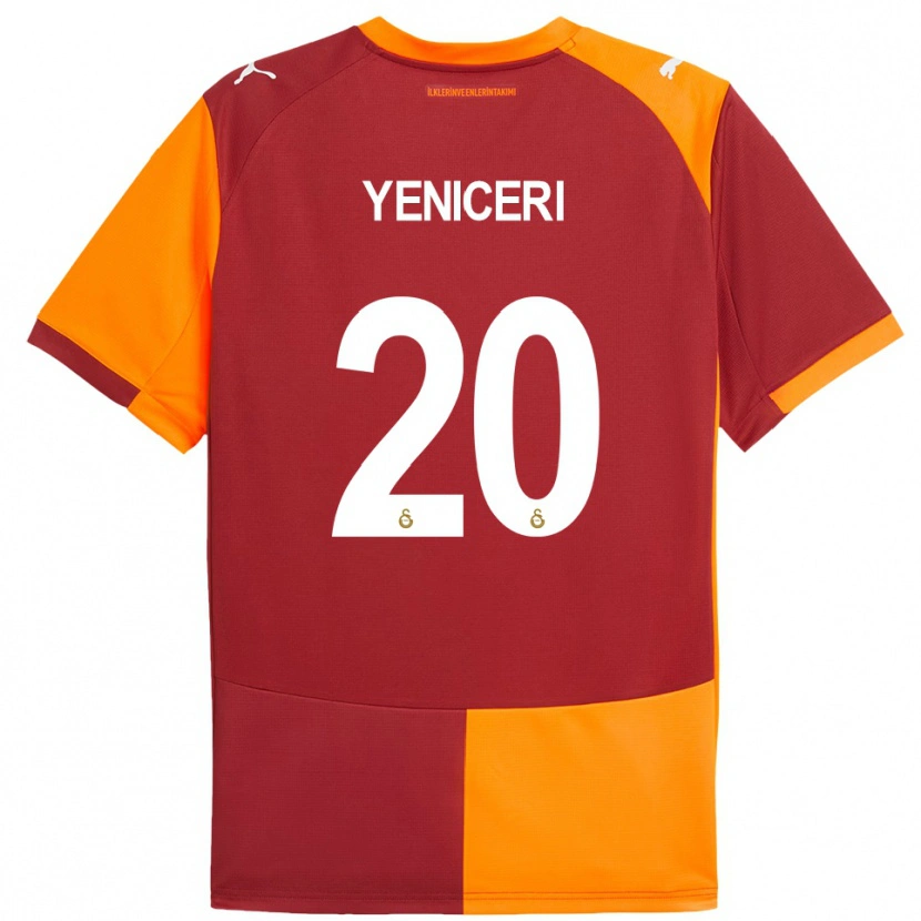 Danxen Enfant Maillot Berna Yeniçeri #20 Rouge Orange Tenues Domicile 2025/26 T-Shirt