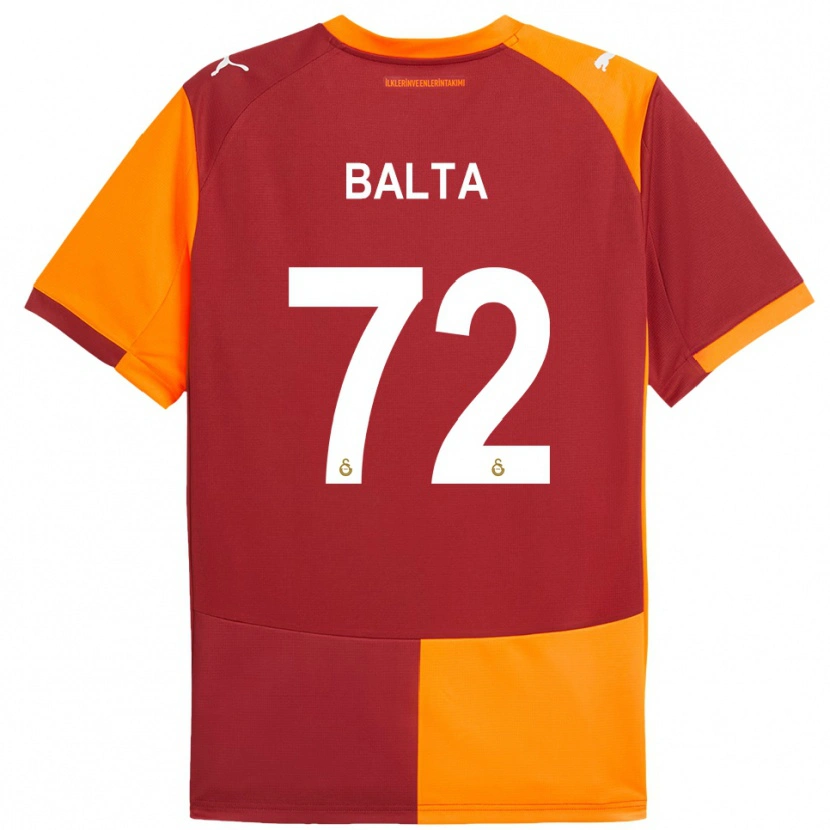 Danxen Enfant Maillot Çağrı Balta #72 Rouge Orange Tenues Domicile 2025/26 T-Shirt