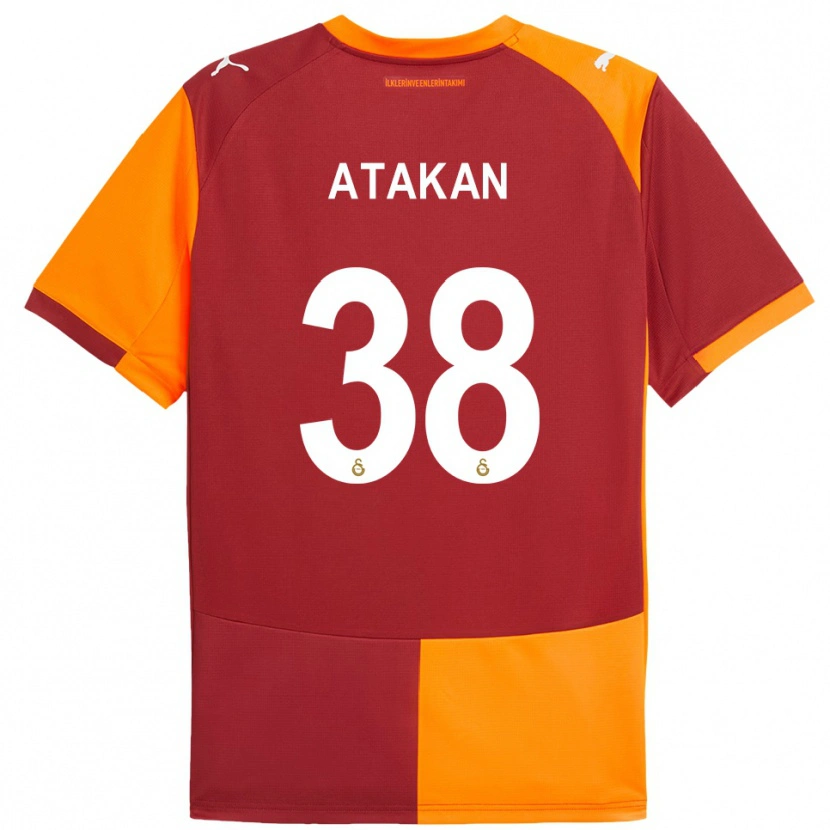 Danxen Enfant Maillot Atakan Ordu #38 Rouge Orange Tenues Domicile 2025/26 T-Shirt