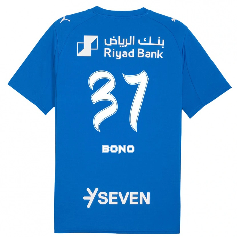 Danxen Enfant Maillot Bono #37 Bleu Blanc Tenues Domicile 2025/26 T-Shirt