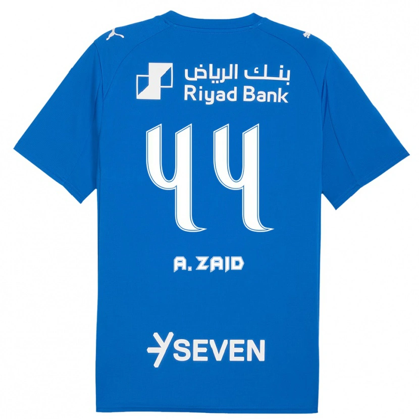 Danxen Enfant Maillot Suhayb Al-Zaid #44 Bleu Blanc Tenues Domicile 2025/26 T-Shirt