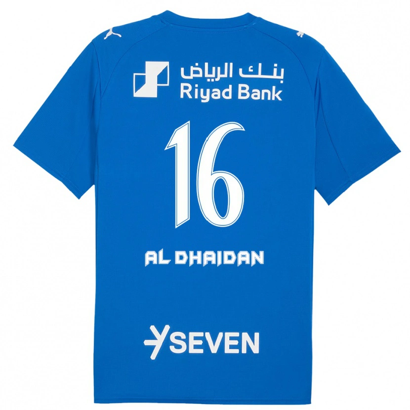Danxen Enfant Maillot Nadia Al-Dhaidan #16 Bleu Blanc Tenues Domicile 2025/26 T-Shirt