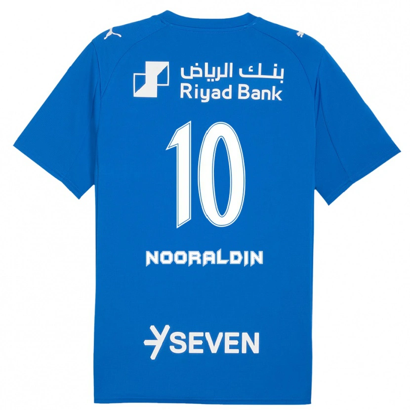 Danxen Enfant Maillot Shokhan Nooraldin #10 Bleu Blanc Tenues Domicile 2025/26 T-Shirt