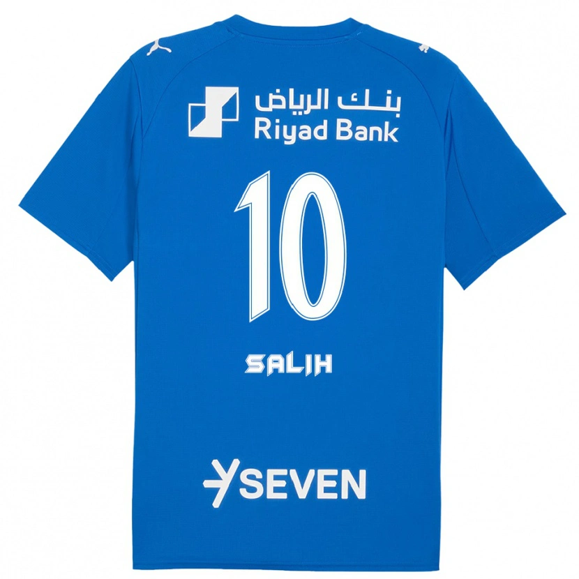 Danxen Enfant Maillot Zakia Salih #10 Bleu Blanc Tenues Domicile 2025/26 T-Shirt