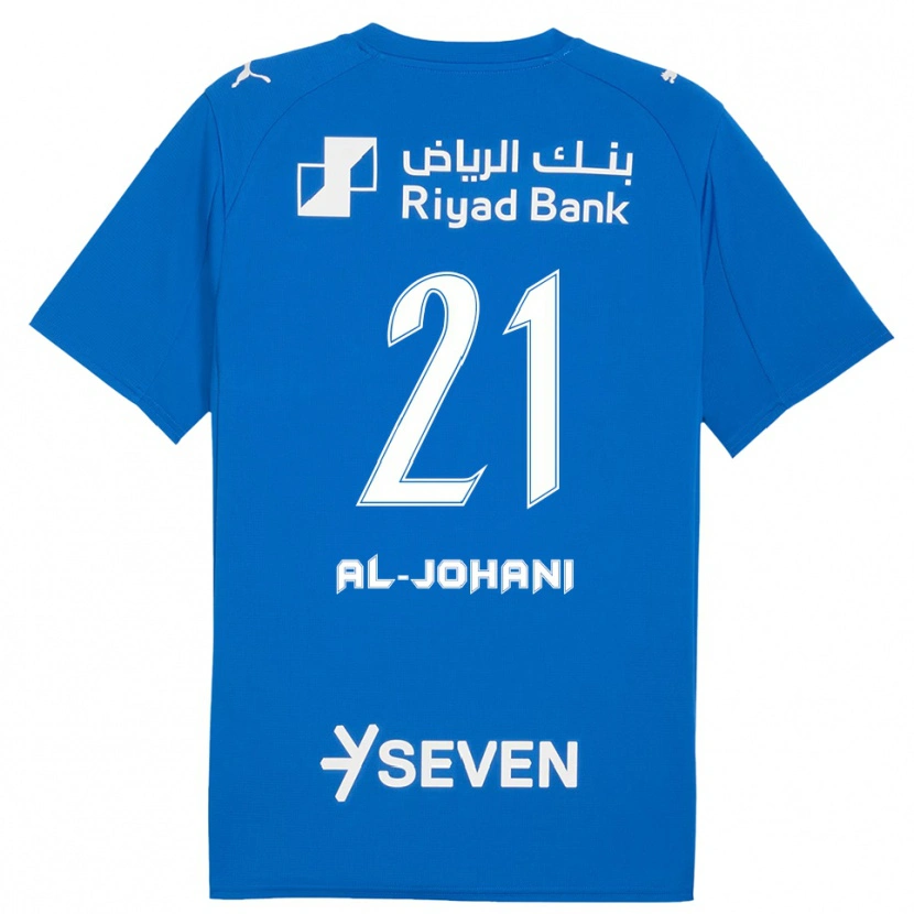 Danxen Enfant Maillot Joori Al-Johani #21 Bleu Blanc Tenues Domicile 2025/26 T-Shirt