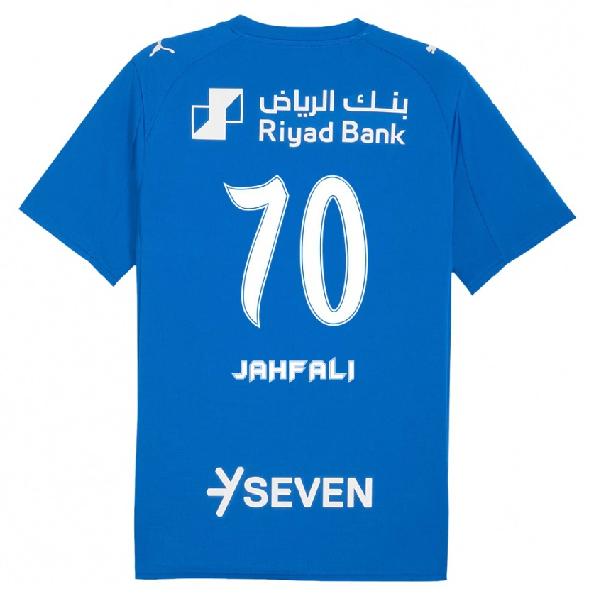 Danxen Enfant Maillot Mohammed Jahfali #70 Bleu Blanc Tenues Domicile 2025/26 T-Shirt