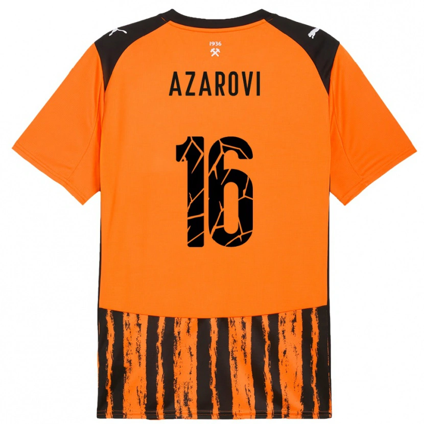 Danxen Enfant Maillot Irakli Azarovi #16 Orange Noir Tenues Domicile 2025/26 T-Shirt