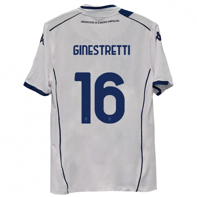 Danxen Enfant Maillot Davide Ginestretti #16 Bleu Marine Foncé Tenues Extérieur 2025/26 T-Shirt
