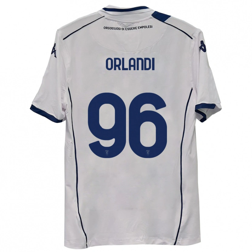 Danxen Enfant Maillot Andrea Orlandi #96 Bleu Marine Foncé Tenues Extérieur 2025/26 T-Shirt