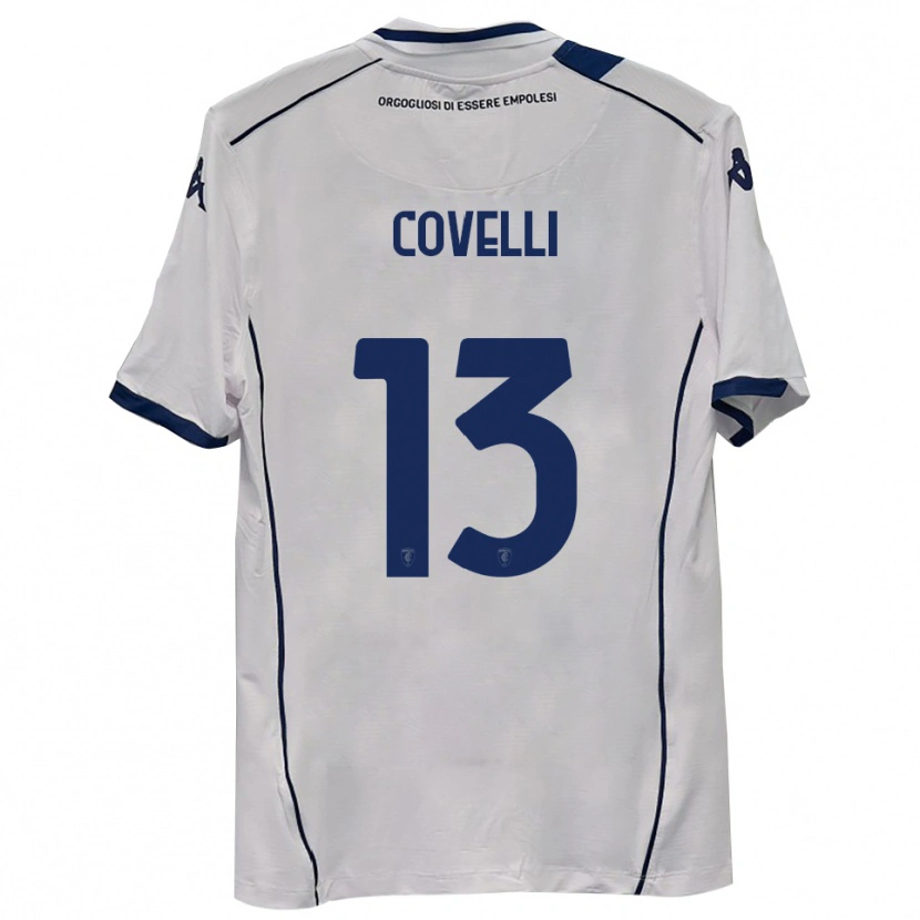 Danxen Enfant Maillot Cristian Covelli #13 Bleu Marine Foncé Tenues Extérieur 2025/26 T-Shirt