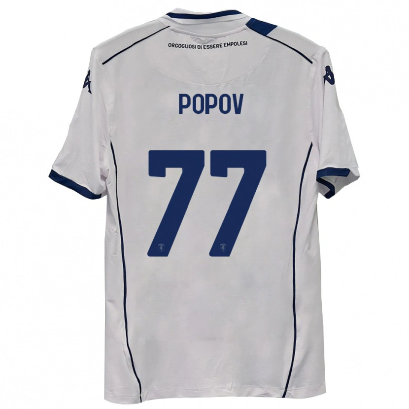Danxen Enfant Maillot Bogdan Popov #77 Bleu Marine Foncé Tenues Extérieur 2025/26 T-Shirt