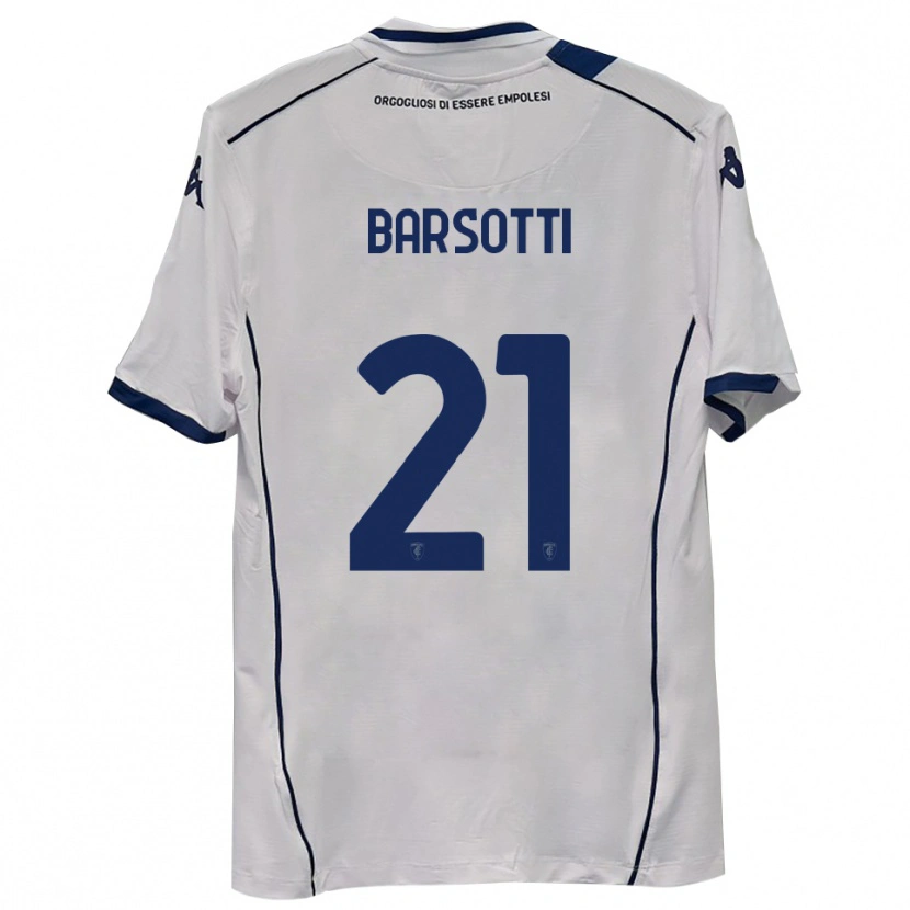 Danxen Enfant Maillot Leonardo Barsotti #21 Bleu Marine Foncé Tenues Extérieur 2025/26 T-Shirt