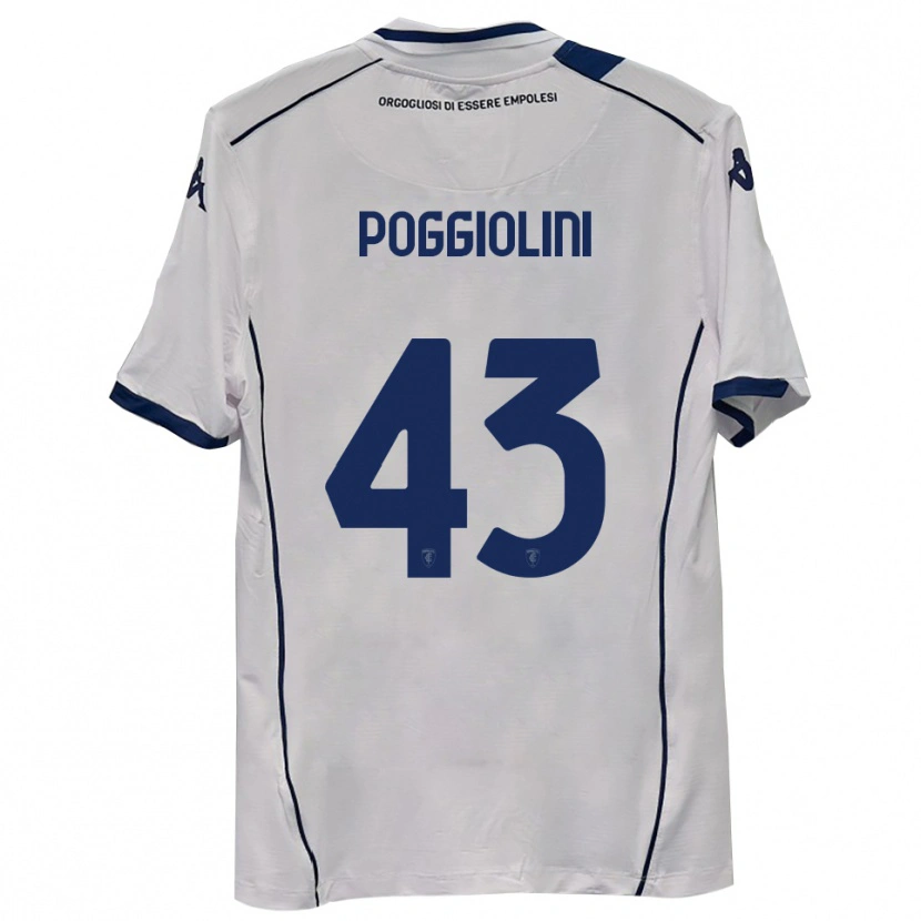 Danxen Enfant Maillot Duccio Poggiolini #43 Bleu Marine Foncé Tenues Extérieur 2025/26 T-Shirt