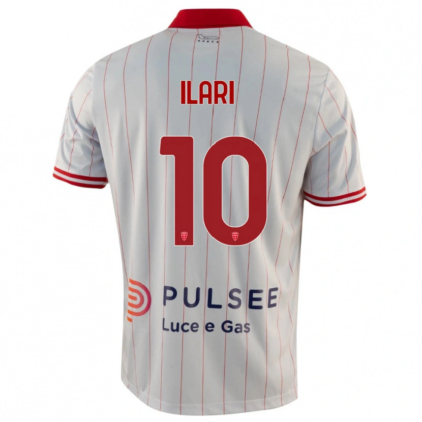 Danxen Enfant Maillot Mario Ilari #10 Blanc Rouge Bleu Tenues Extérieur 2025/26 T-Shirt