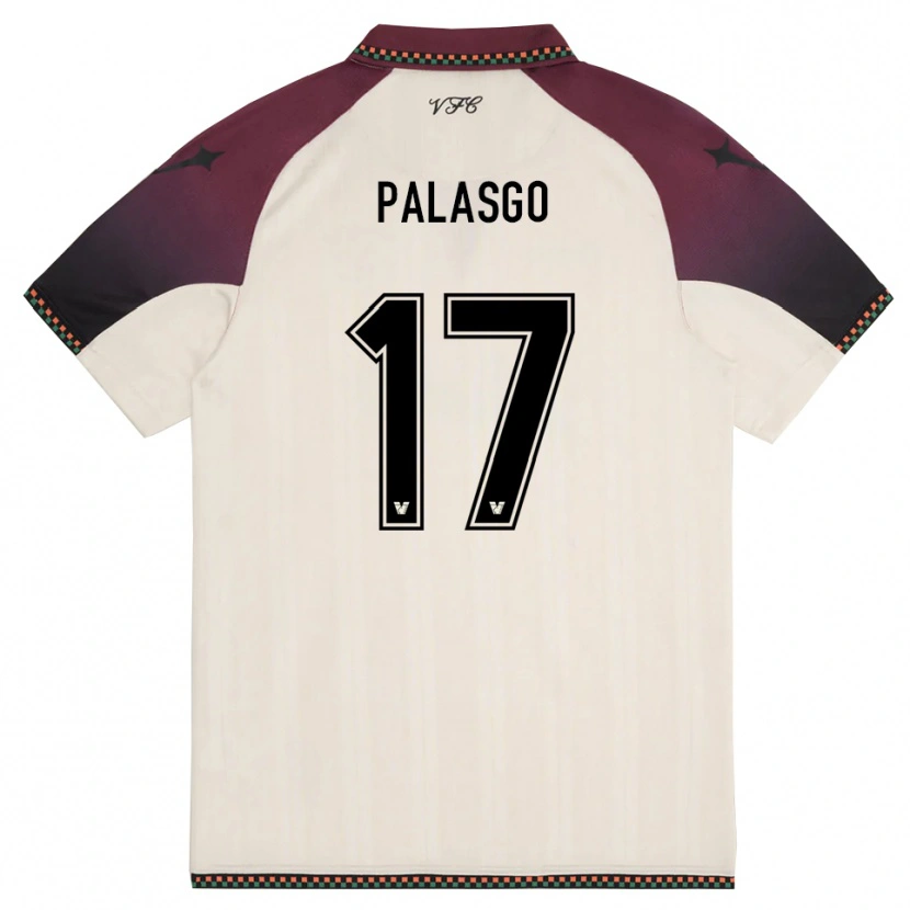 Danxen Enfant Maillot Gianmarco Palasgo #17 Crème Bordeaux Tenues Extérieur 2025/26 T-Shirt