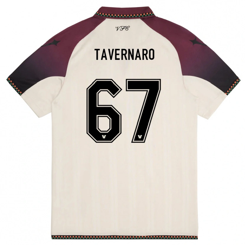 Danxen Enfant Maillot Federico Tavernaro #67 Crème Bordeaux Tenues Extérieur 2025/26 T-Shirt