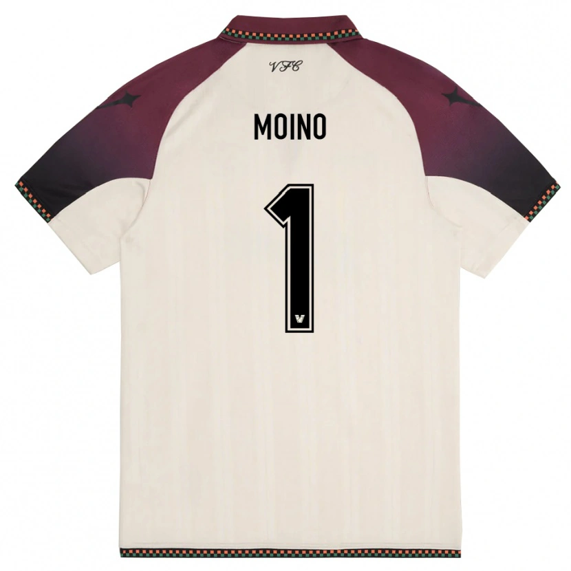 Danxen Enfant Maillot Thomas Moino #1 Crème Bordeaux Tenues Extérieur 2025/26 T-Shirt
