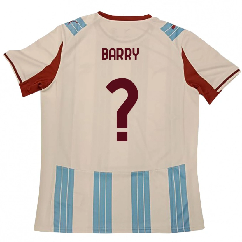 Danxen Enfant Maillot Sammy Barry #0 Bleu Ciel Blanc Tenues Extérieur 2025/26 T-Shirt