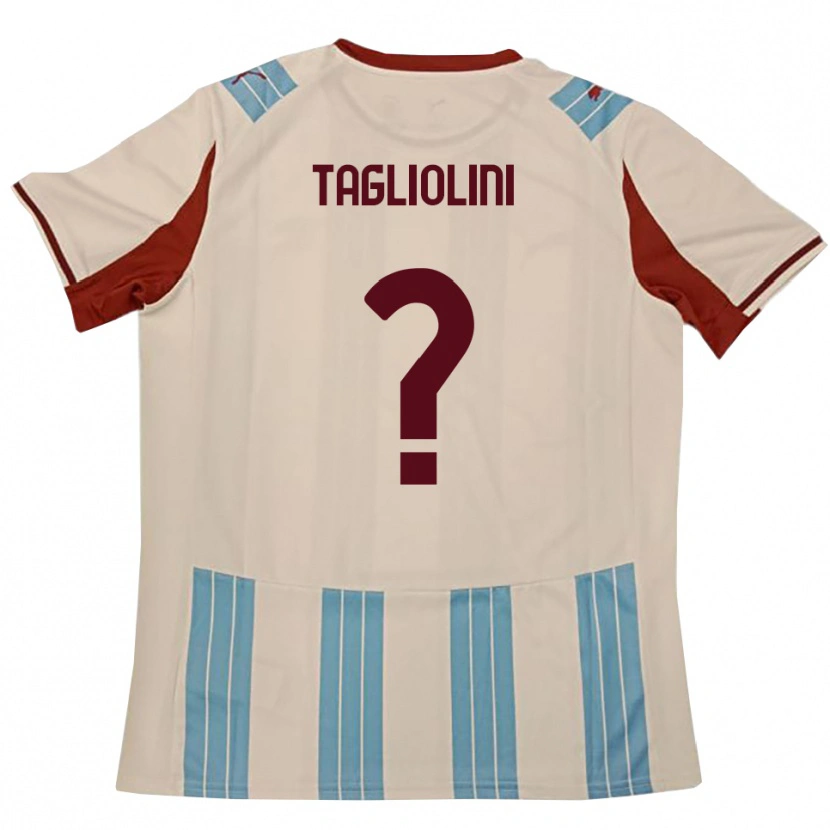 Danxen Enfant Maillot Ludovico Tagliolini #0 Bleu Ciel Blanc Tenues Extérieur 2025/26 T-Shirt